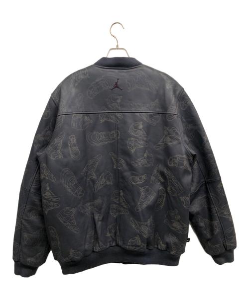JORDAN（ジョーダン）JORDAN (ジョーダン) レザーブルゾン グレー サイズ:SIZE　XLの古着・服飾アイテム