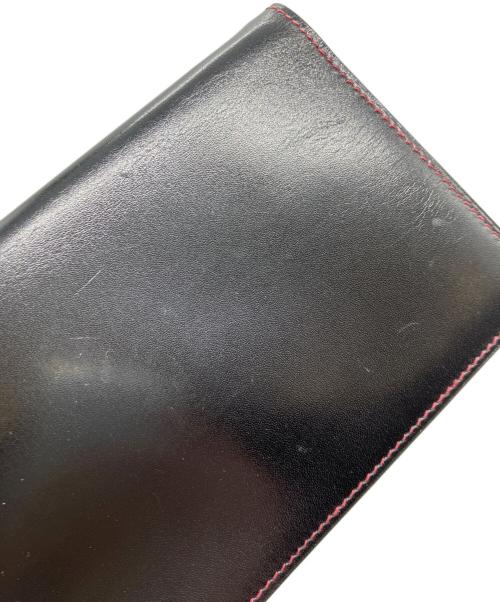 HERMES（エルメス）HERMES (エルメス) 手帳カバー ブラック×レッドの古着・服飾アイテム