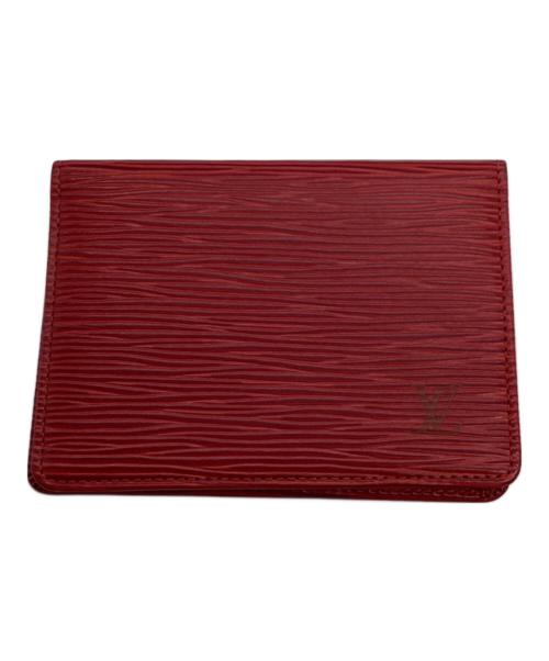 LOUIS VUITTON（ルイ ヴィトン）LOUIS VUITTON (ルイ ヴィトン) カードケース レッドの古着・服飾アイテム