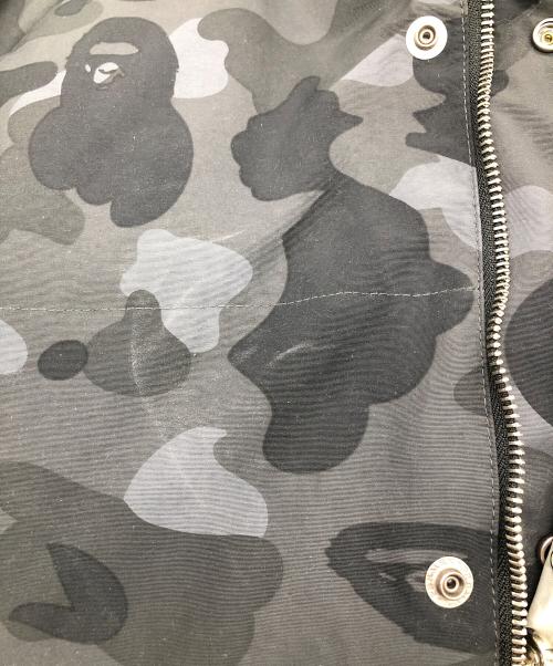 A BATHING APE（ア ベイシング エイプ）A BATHING APE (ア ベイシング エイプ) リバーシブルダウンジャケット ブラック サイズ:Lの古着・服飾アイテム
