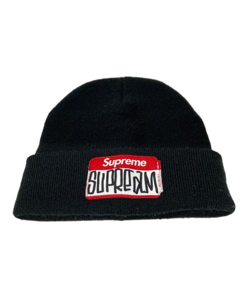 SUPREME（シュプリーム）SUPREME (シュプリーム) ニット帽 ブラックの古着・服飾アイテム