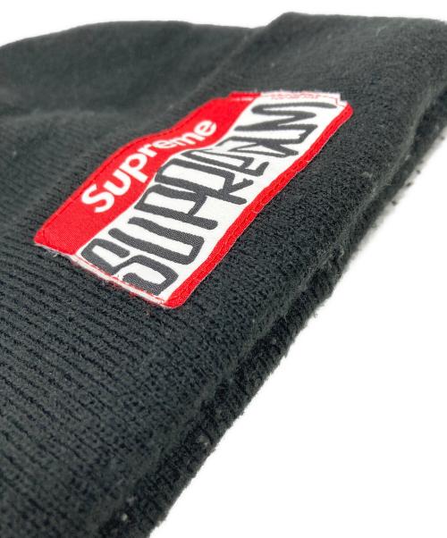 SUPREME（シュプリーム）SUPREME (シュプリーム) ニット帽 ブラックの古着・服飾アイテム