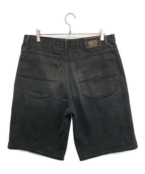 MARITHE+FRANCOIS GIRBAUD（マリテフランソワジルボー）MARITHE+FRANCOIS GIRBAUD (マリテフランソワジルボー) ハーフデニムパンツ ブラック サイズ:36の古着・服飾アイテム