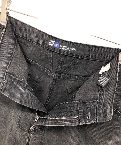 MARITHE+FRANCOIS GIRBAUD（マリテフランソワジルボー）MARITHE+FRANCOIS GIRBAUD (マリテフランソワジルボー) ハーフデニムパンツ ブラック サイズ:36の古着・服飾アイテム