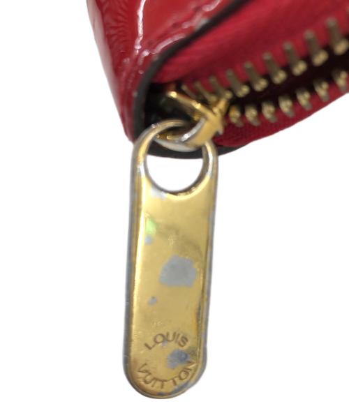 LOUIS VUITTON（ルイ ヴィトン）LOUIS VUITTON (ルイ ヴィトン) ラウンドファスナー財布　ヴェルニ レッドの古着・服飾アイテム