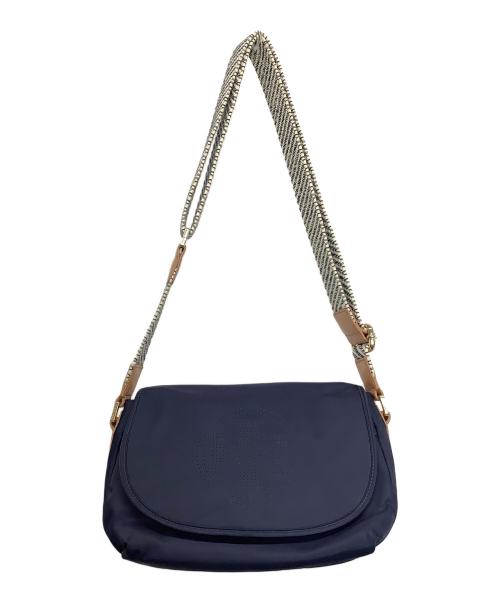 TORY BURCH（トリーバーチ）TORY BURCH (トリーバーチ) ショルダーバッグ ネイビー×ホワイトの古着・服飾アイテム