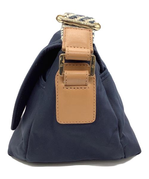 TORY BURCH（トリーバーチ）TORY BURCH (トリーバーチ) ショルダーバッグ ネイビー×ホワイトの古着・服飾アイテム