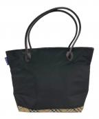 BURBERRY BLUE LABELバーバリーロンドンブルーレーベル）の古着「トートバッグ」｜ブラック