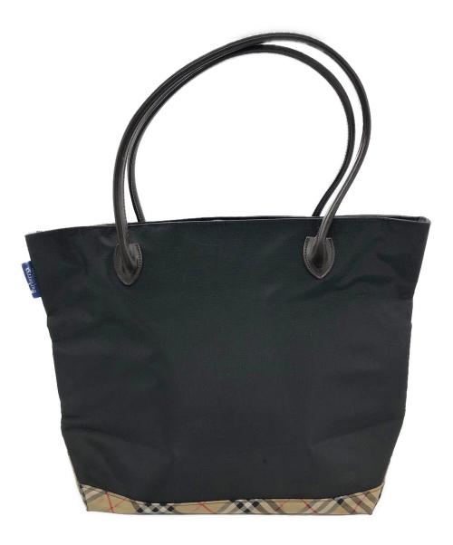 BURBERRY BLUE LABEL（バーバリーロンドンブルーレーベル）BURBERRY BLUE LABEL (バーバリーロンドンブルーレーベル) トートバッグ ブラックの古着・服飾アイテム