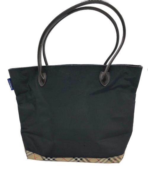 BURBERRY BLUE LABEL（バーバリーロンドンブルーレーベル）BURBERRY BLUE LABEL (バーバリーロンドンブルーレーベル) トートバッグ ブラックの古着・服飾アイテム
