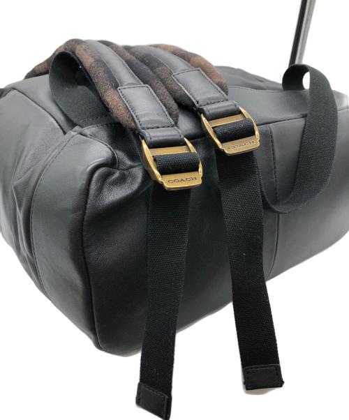 COACH（コーチ）COACH (コーチ) ESSEX WOOL BACKPACK ブラウン×ブラックの古着・服飾アイテム