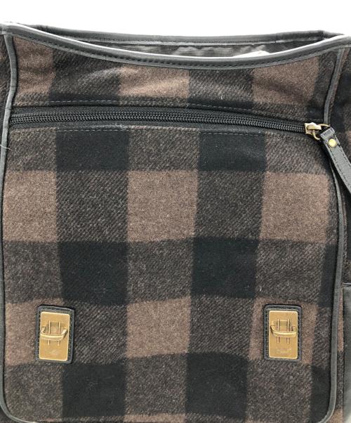 COACH（コーチ）COACH (コーチ) ESSEX WOOL BACKPACK ブラウン×ブラックの古着・服飾アイテム
