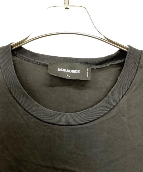 DSQUARED2（ディースクエアード）DSQUARED2 (ディースクエアード) 半袖Tシャツ ブラック サイズ:SIZE　XLの古着・服飾アイテム