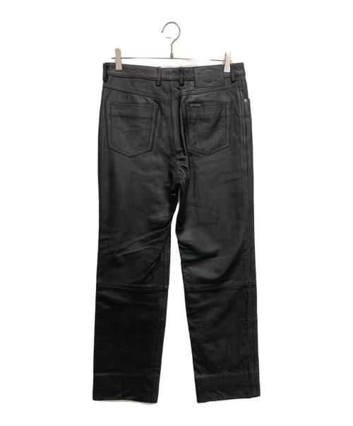 HARLEY-DAVIDSON（ハーレーダビッドソン）HARLEY-DAVIDSON (ハーレーダビッドソン) レザーパンツ ブラック サイズ:SIZE 81cm (W32)の古着・服飾アイテム