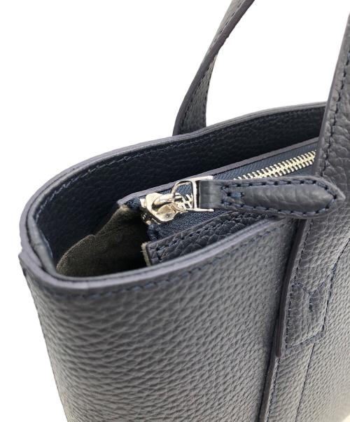 PELLE MORBIDA（ペッレモルビダ）PELLE MORBIDA (ペッレモルビダ) ハンドバッグ ネイビーの古着・服飾アイテム