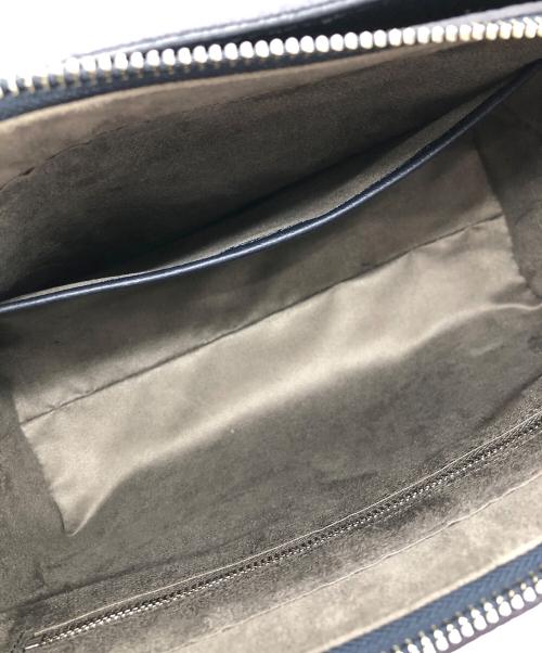 PELLE MORBIDA（ペッレモルビダ）PELLE MORBIDA (ペッレモルビダ) ハンドバッグ ネイビーの古着・服飾アイテム