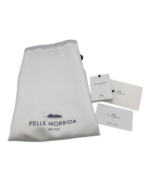 PELLE MORBIDA（ペッレモルビダ）PELLE MORBIDA (ペッレモルビダ) ハンドバッグ ネイビーの古着・服飾アイテム