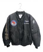 AERO EQUIPMENTエアロエクイップメントラボトリー）の古着「MA-1ジャケット」｜ブラック