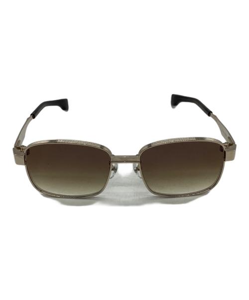 999.9（フォーナインズ）999.9 (フォーナインズ) サングラス ゴールド×ブラウン サイズ:57□18-138の古着・服飾アイテム