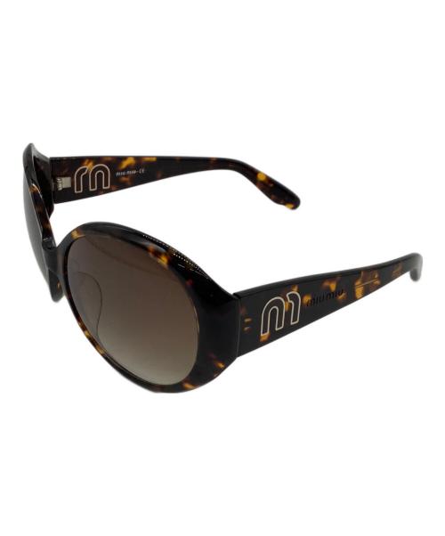 MIU MIU（ミュウミュウ）MIU MIU (ミュウミュウ) サングラス ブラウン×ブラックの古着・服飾アイテム