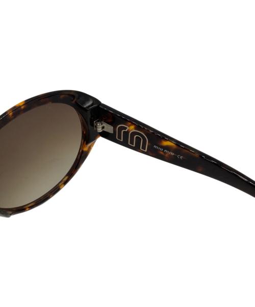 MIU MIU（ミュウミュウ）MIU MIU (ミュウミュウ) サングラス ブラウン×ブラックの古着・服飾アイテム