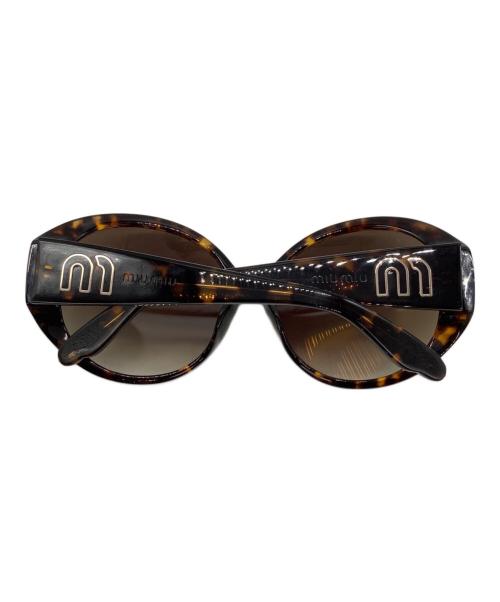 MIU MIU（ミュウミュウ）MIU MIU (ミュウミュウ) サングラス ブラウン×ブラックの古着・服飾アイテム