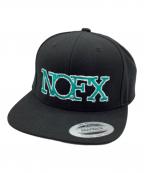Snapbackスナップバッグ）の古着「帽子」｜ブラック×グリーン