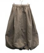 tageechitaタジチタ）の古着「ナローボリュームシルエットスカート」｜グレー