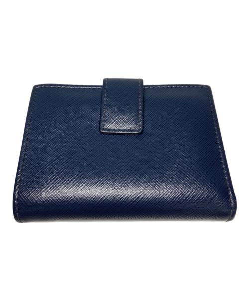 Salvatore Ferragamo（サルヴァトーレ フェラガモ）Salvatore Ferragamo (サルヴァトーレ フェラガモ) コンパクトウォレット ネイビーの古着・服飾アイテム