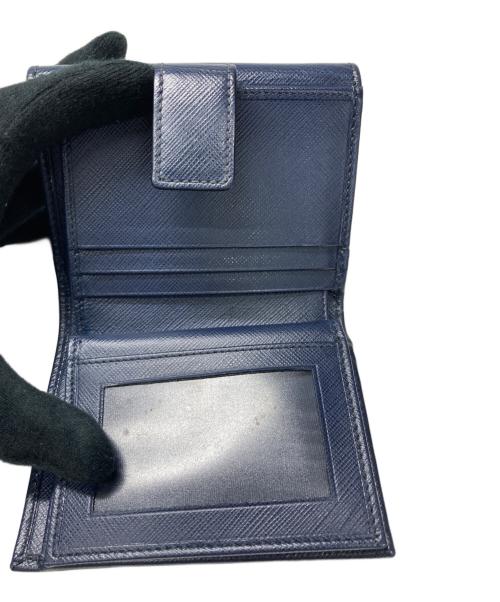 Salvatore Ferragamo（サルヴァトーレ フェラガモ）Salvatore Ferragamo (サルヴァトーレ フェラガモ) コンパクトウォレット ネイビーの古着・服飾アイテム