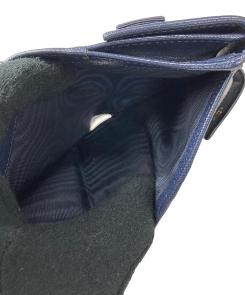 Salvatore Ferragamo（サルヴァトーレ フェラガモ）Salvatore Ferragamo (サルヴァトーレ フェラガモ) コンパクトウォレット ネイビーの古着・服飾アイテム