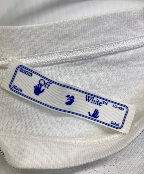 OFFWHITE（オフホワイト）OFFWHITE (オフホワイト) 半袖Tシャツ ホワイト×グレー サイズ:Mの古着・服飾アイテム