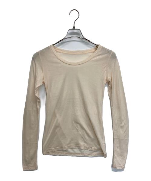 me ISSEY MIYAKE（ミーイッセイ ミヤケ）me ISSEY MIYAKE (ミーイッセイ ミヤケ) 長袖カットソー ベージュ サイズ:SIZE　FREEの古着・服飾アイテム