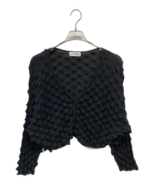 machatt（マチャット）machatt (マチャット) 薄手カーディガン ブラック サイズ:Freeの古着・服飾アイテム