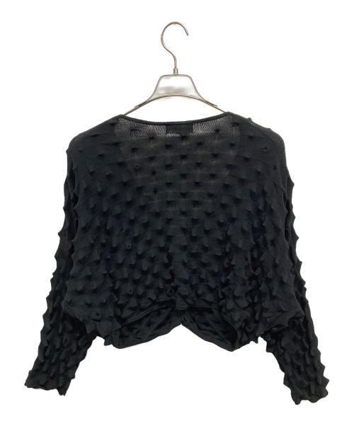 machatt（マチャット）machatt (マチャット) 薄手カーディガン ブラック サイズ:Freeの古着・服飾アイテム