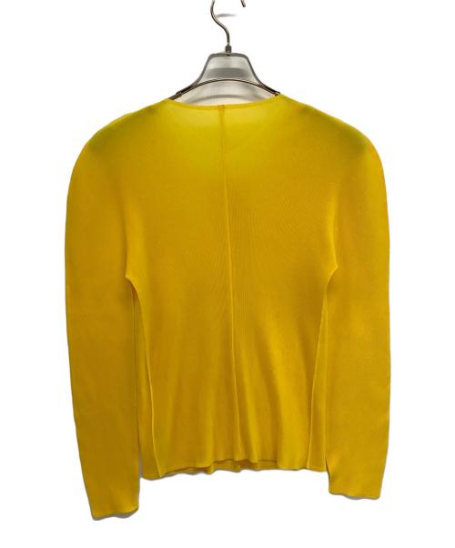PLEATS PLEASE（プリーツプリーズ）PLEATS PLEASE (プリーツプリーズ) カーディガン イエロー サイズ:Lの古着・服飾アイテム