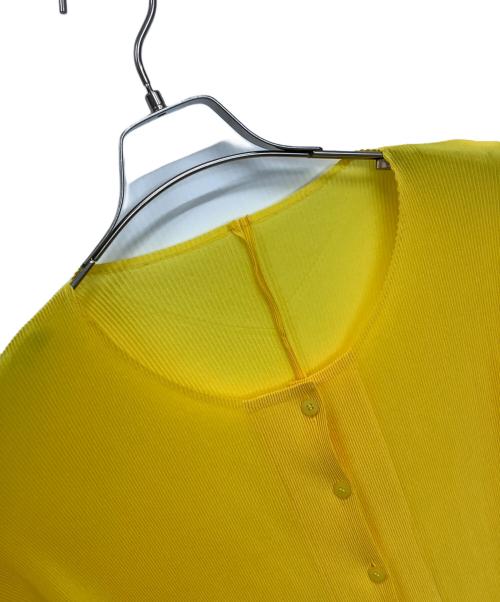 PLEATS PLEASE（プリーツプリーズ）PLEATS PLEASE (プリーツプリーズ) カーディガン イエロー サイズ:Lの古着・服飾アイテム