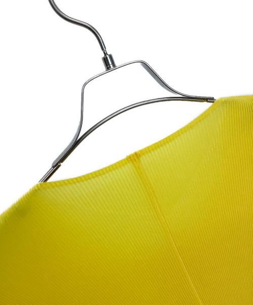 PLEATS PLEASE（プリーツプリーズ）PLEATS PLEASE (プリーツプリーズ) カーディガン イエロー サイズ:Lの古着・服飾アイテム