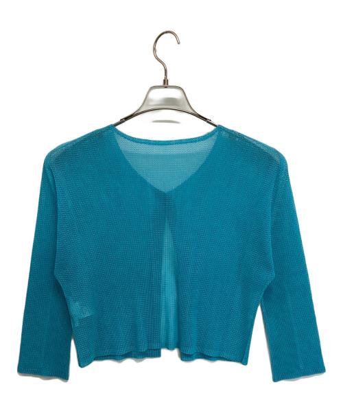 PLEATS PLEASE（プリーツプリーズ）PLEATS PLEASE (プリーツプリーズ) カーディガン スカイブルー サイズ:Ｌの古着・服飾アイテム