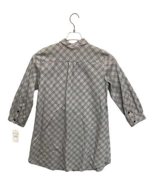 BURBERRY BLUE LABEL（バーバリー ブルー レーベル）BURBERRY BLUE LABEL (バーバリーロンドンブルーレーベル) 長袖シャツ ブルー×グレー サイズ:38 未使用品の古着・服飾アイテム