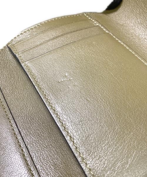 LOEWE（ロエベ）LOEWE (ロエベ) バーティカル ウォレット スモール/コンパクトウォレット ピンク×ブラウンの古着・服飾アイテム