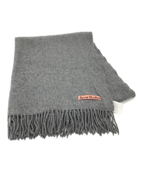 Acne studios（アクネ ストゥディオス）Acne studios (アクネ ストゥディオス) フリンジウールスカーフ グレーの古着・服飾アイテム