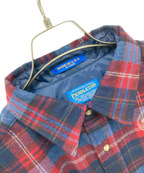 PENDLETON（ペンドルトン）PENDLETON (ペンドルトン) 長袖シャツ ネイビー×レッド サイズ:SIZE L 未使用品の古着・服飾アイテム