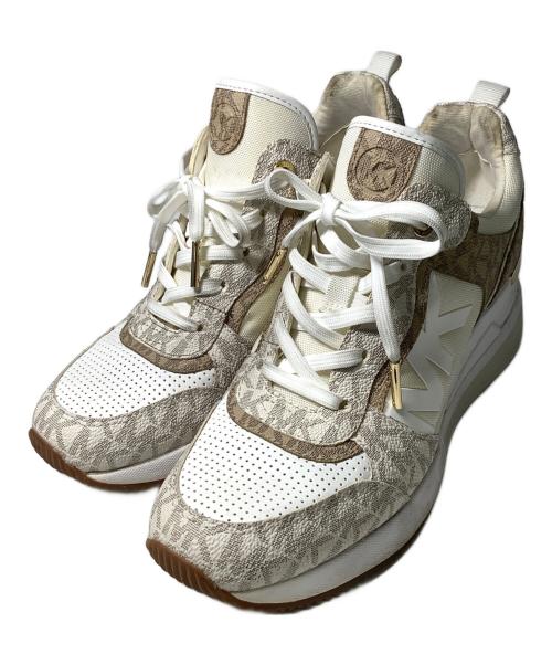 MICHAEL KORS（マイケル・コース）MICHAEL KORS (マイケルコース) スニーカー　FT21L ベージュ×ホワイト サイズ:SIZE　6.5の古着・服飾アイテム
