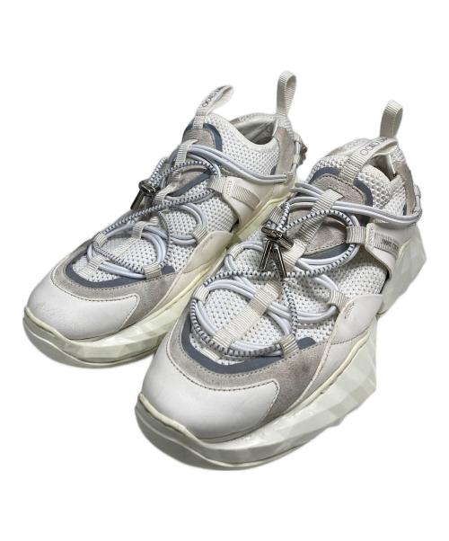 JIMMY CHOO（ジミーチュウ）JIMMY CHOO (ジミーチュウ) ローカットスニーカー ホワイト サイズ:24の古着・服飾アイテム