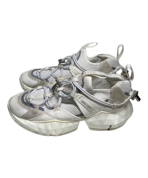 JIMMY CHOO（ジミーチュウ）JIMMY CHOO (ジミーチュウ) ローカットスニーカー ホワイト サイズ:24の古着・服飾アイテム
