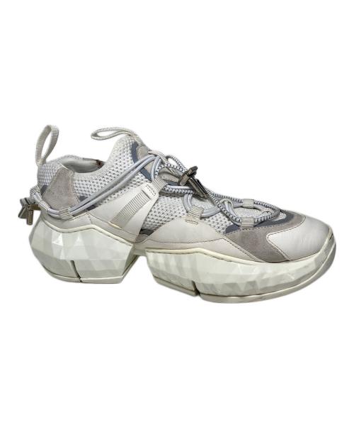 JIMMY CHOO（ジミーチュウ）JIMMY CHOO (ジミーチュウ) ローカットスニーカー ホワイト サイズ:24の古着・服飾アイテム