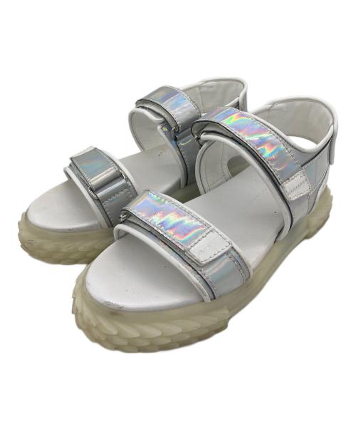 GIUSEPPE ZANOTTI（ジュゼッペザノッティ）GIUSEPPE ZANOTTI (ジュゼッペザノッティ) サンダル ホワイト サイズ:23.5の古着・服飾アイテム