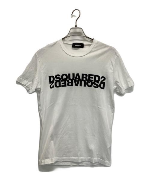 DSQUARED2（ディースクエアード）DSQUARED2 (ディースクエアード) 半袖カットソー ホワイト サイズ:Sの古着・服飾アイテム