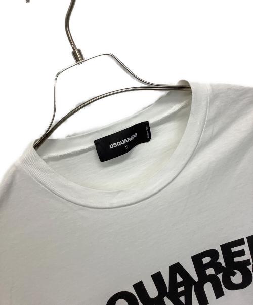 DSQUARED2（ディースクエアード）DSQUARED2 (ディースクエアード) 半袖カットソー ホワイト サイズ:Sの古着・服飾アイテム